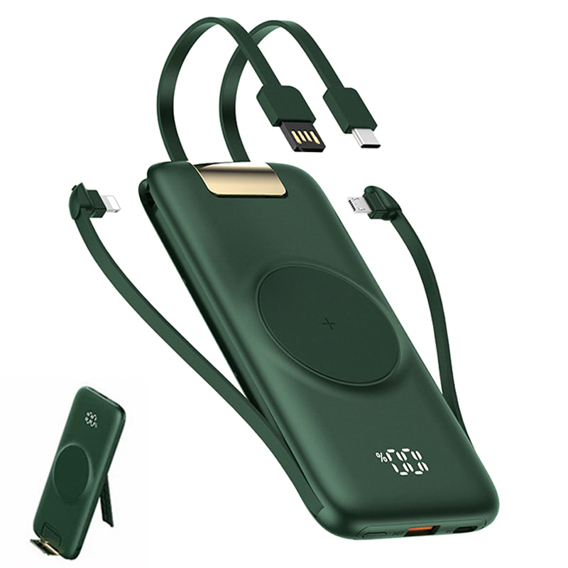 CYKE P2 10000mAh Portable Phone Stand Charger Phone Power Bank with Charging Cable CYKE P2 10000mAh Portable Phone Stand Charger Phone Power Bank with Charging Cable